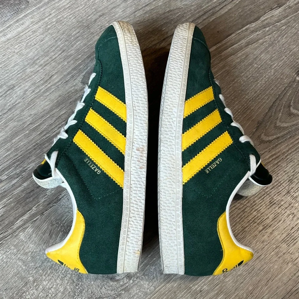 Adidas Originals Gazelle Sneakers‎ Green Yellow Women 6.5 Men 5.5 EU 38